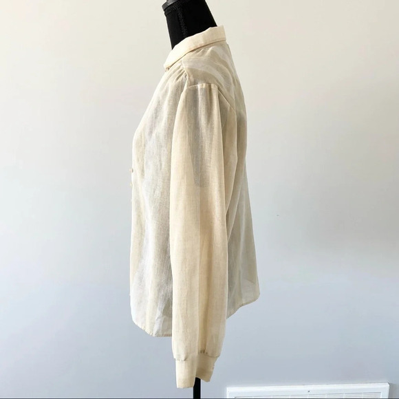 Vintage Elite Made in Canada Striped  Blouse - Picture 3 of 12